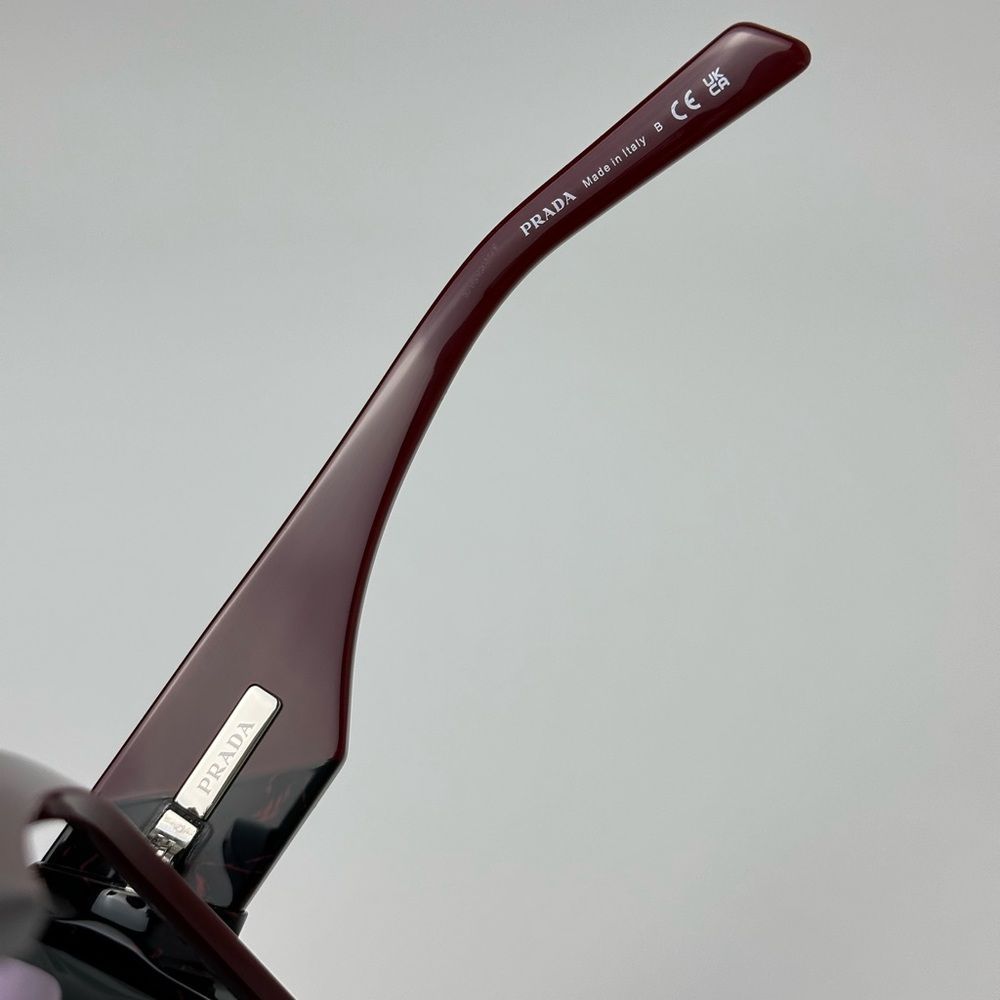 PRADA PR10ZSF 11F5S0 Black Etruscan Marble Dark Grey Sunglasses - Picture 7 of 12